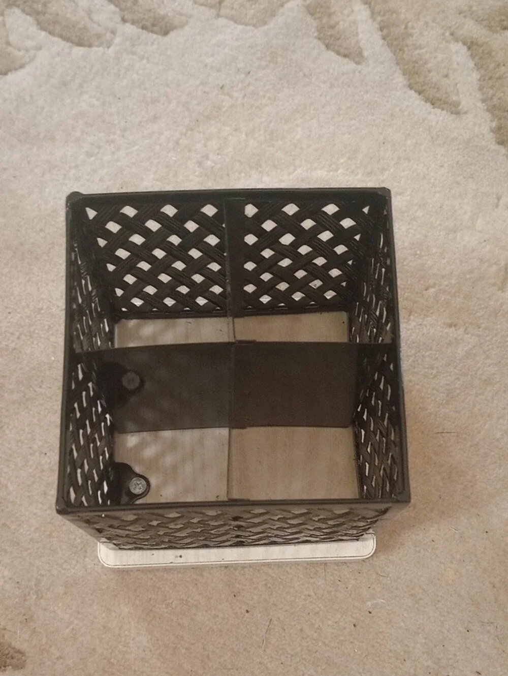 🇺🇸NWT TARGET Black Lattice 4-Compartment Desk Organizer